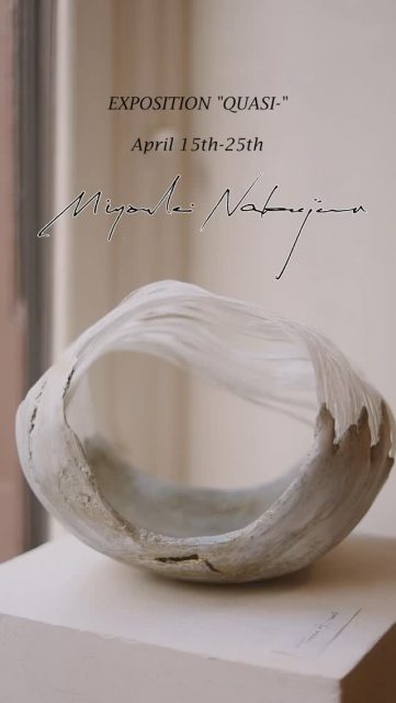 Opening of the exposition “Quasi-“ of an amazing Japanese artist Miyouki Nakajima.
Till April 25th at Une Fille Aux Cheveux Noirs
11 Rue du Perche 75003 Paris
