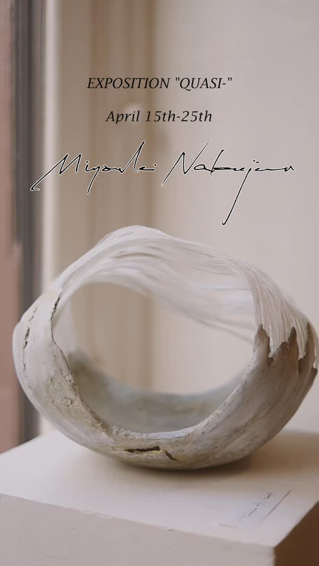 Opening of the exposition “Quasi-“ of an amazing Japanese artist Miyouki Nakajima. 

Till April 25th at Une Fille Aux Cheveux Noirs
11 Rue du Perche 75003 Paris